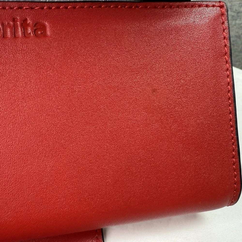 Bellorita Bull PX (PiXiu)‎ Red Continental Leather Wallet Red/Black/Gold